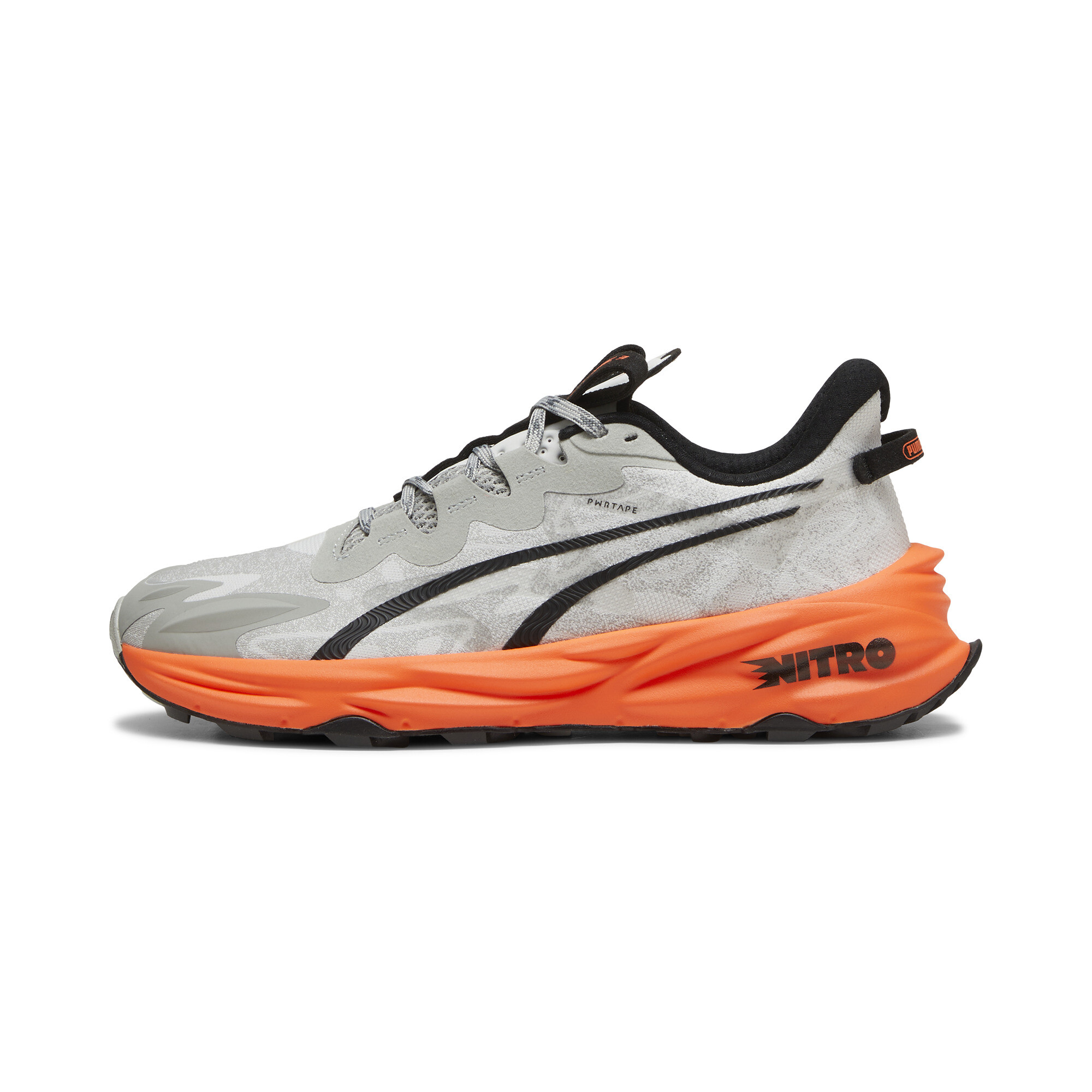 Puma Fast-Trac NITRO™ 3 Trail Running Schuhe Herren | Smokey Gray/Flame Flicker/Black | Größe: 45