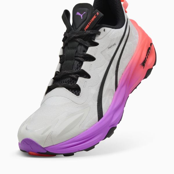 Fast-Trac NITRO™ 3 Trail Running Shoes Men, Feather Gray-Glowing Red-Pure Magenta, large-ZAF