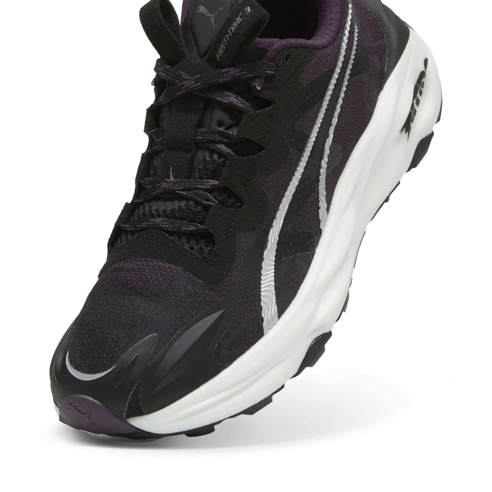 PUMA Fast-Trac NITROâ¢ 3 hardloopschoenen voor Dames, Wit/Zwart