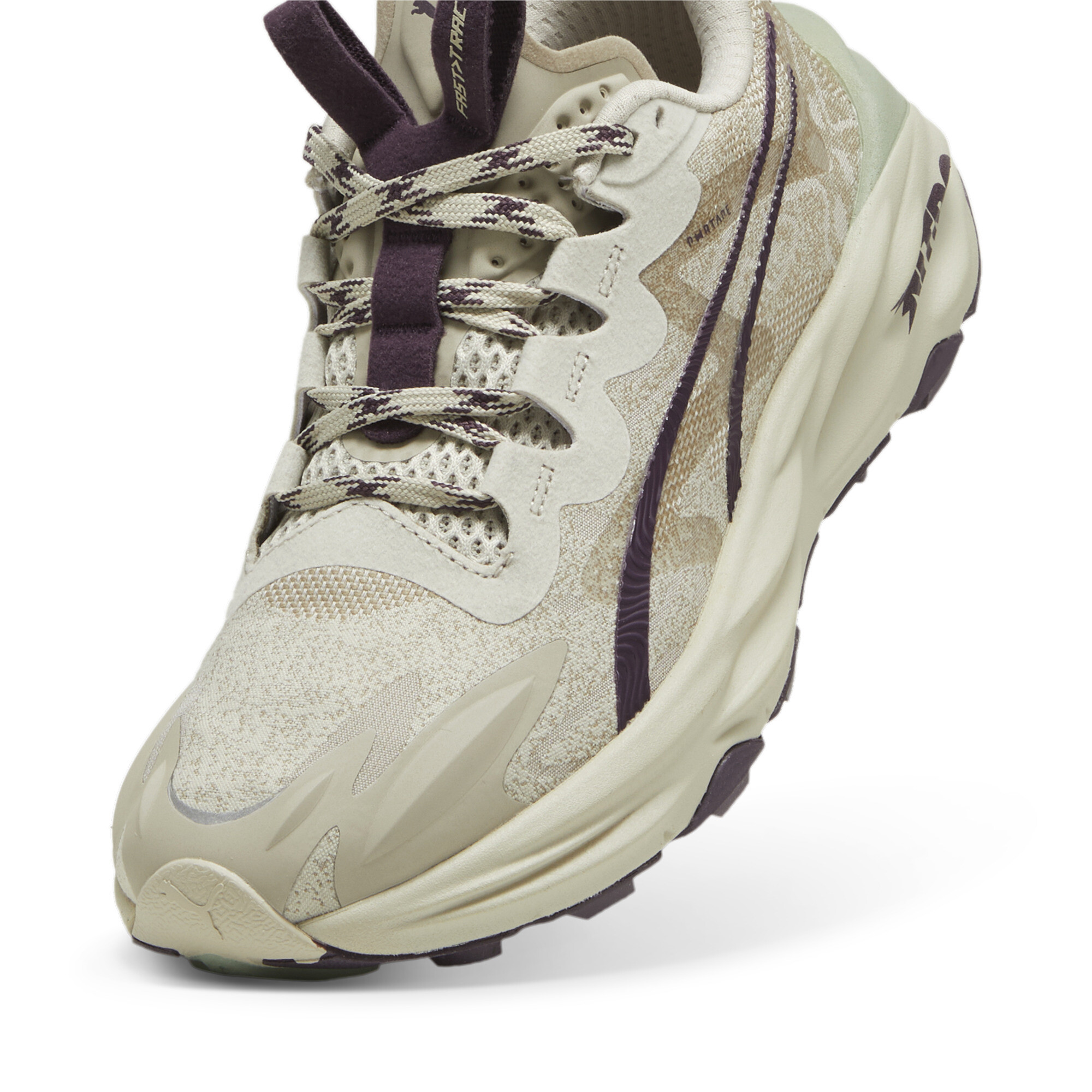 PUMA Fast-Trac NITRO™ 3 hardloopschoenen voor Dames, Desert Dust-Oak Branch-Midnight Plum