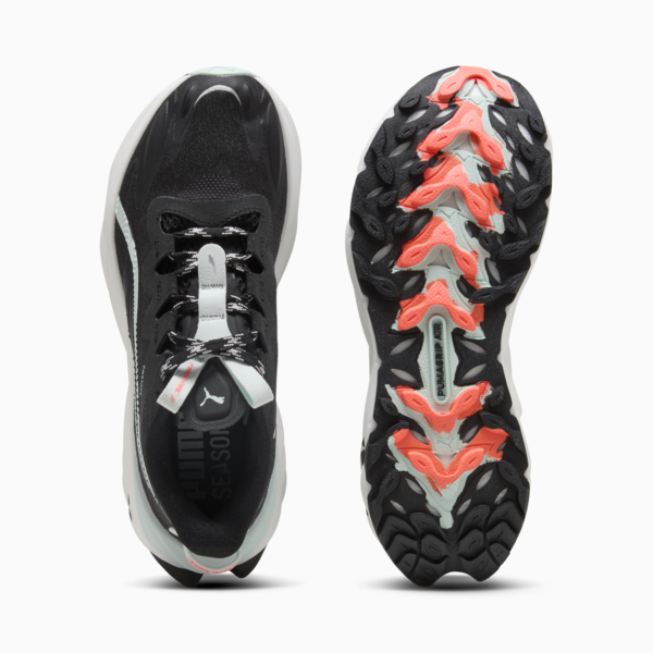 Zapatillas de trail running Fast-Trac NITRO™ 3 para mujer, PUMA Black-Glowing Red-Peaceful Blue, large-ARG