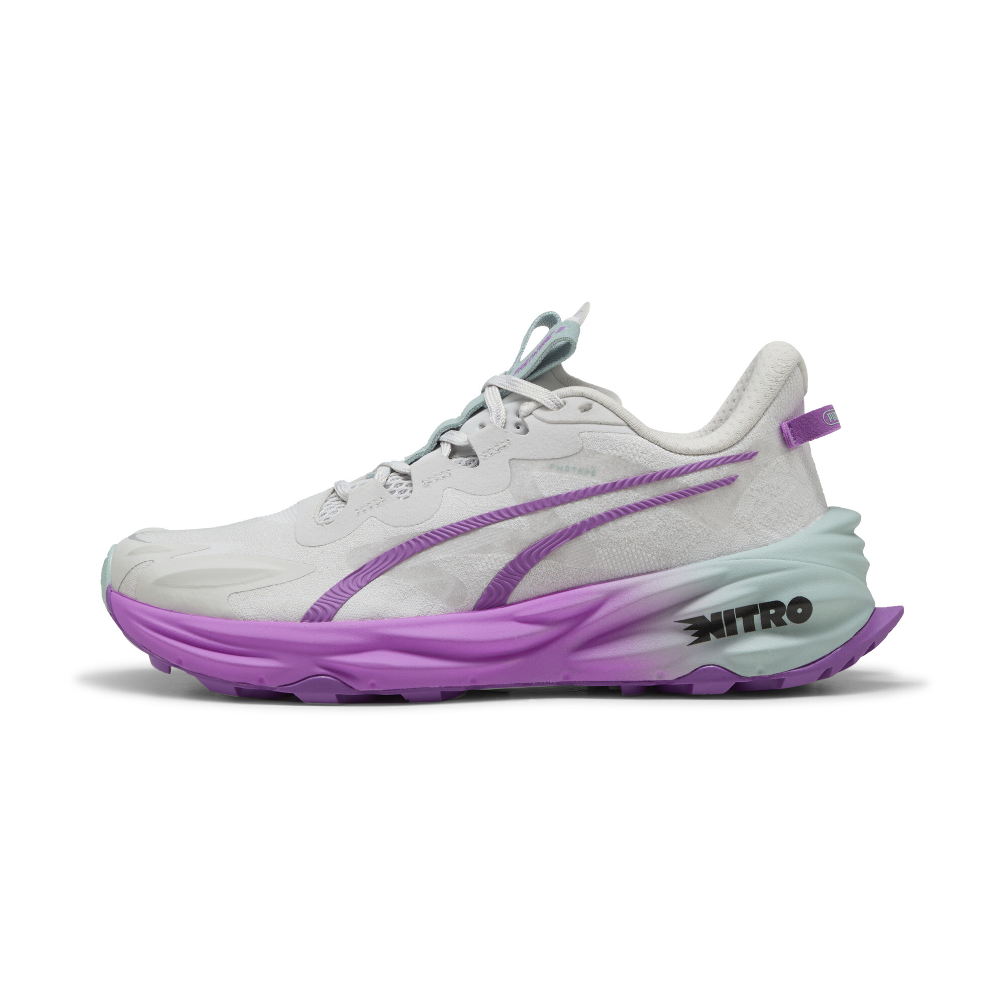 Puma Fast-Trac NITRO™ 3 Trail Running Schuhe Damen | Feather Gray/Pure Magenta/Modern Mint | Größe: 41