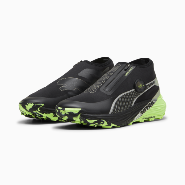 Voyage NITRO™ 3 Disc Trail Running Shoes Men, PUMA Black-Puma Silver-Fizzy Apple, large-ZAF