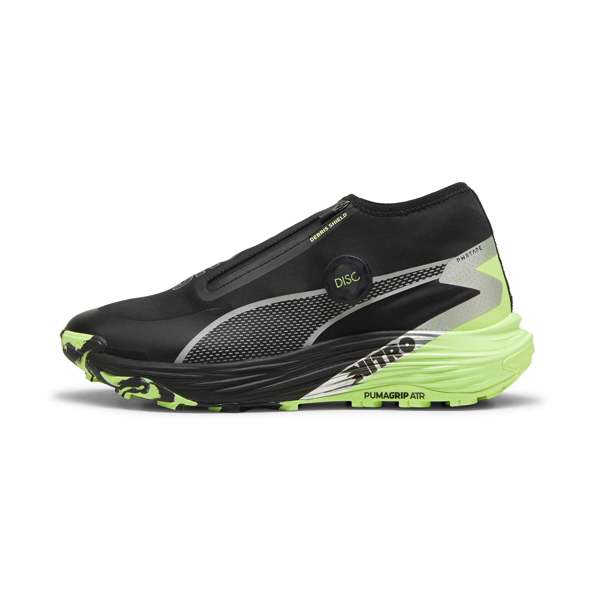 Puma Voyage NITRO™ 3 Disc Trail Running Schuhe Herren | Black/Silver/Fizzy Apple | Größe: 39