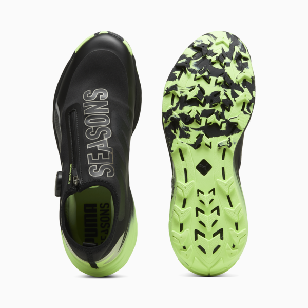 Voyage NITRO™ 3 Disc Trail Running Shoes Men, PUMA Black-Puma Silver-Fizzy Apple, large-ZAF