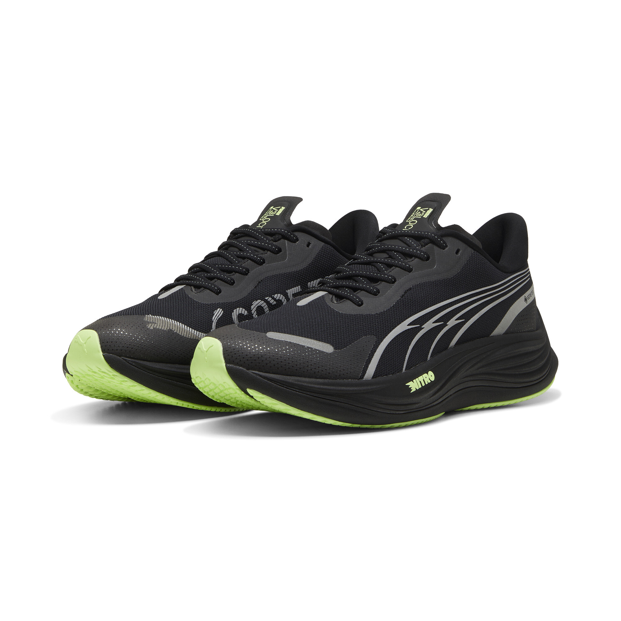 Men's Puma Velocity NITRO™ 3 GTX Running Shoes, Black, Size 40.5, Shoes