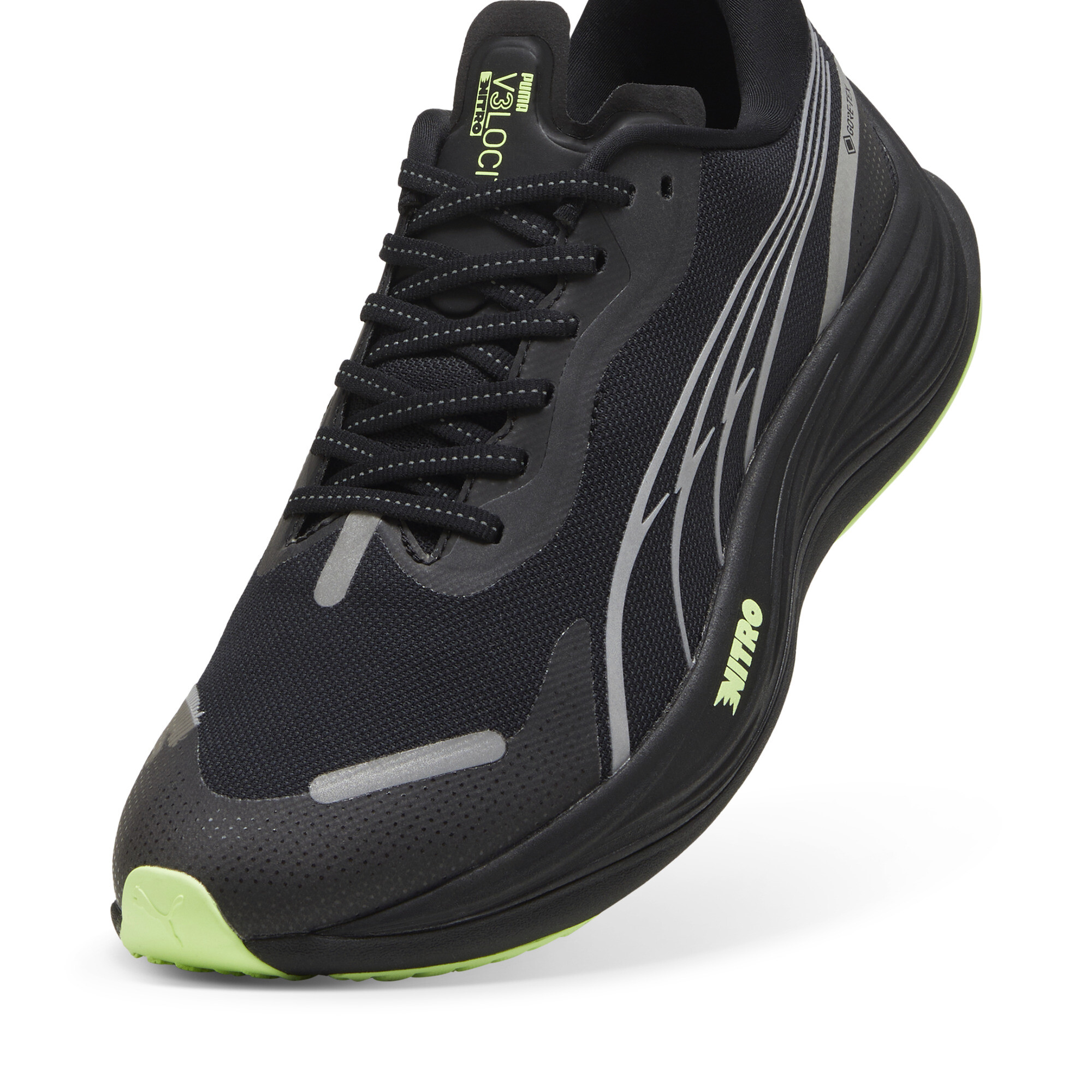 Men's Puma Velocity NITRO™ 3 GTX Running Shoes, Black, Size 40.5, Shoes