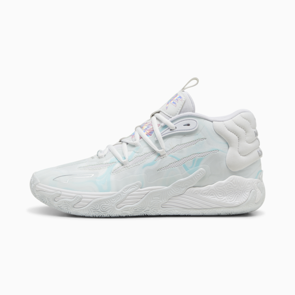 MB.03 Iridescent Basketball Shoes, PUMA White-Dewdrop, large-ZAF