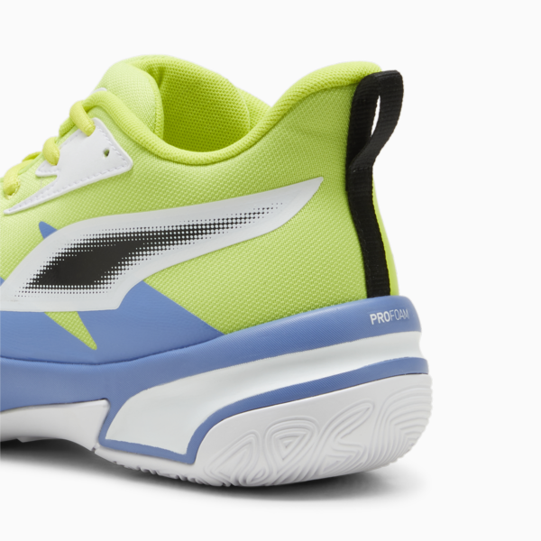 Genetics Basketball Shoes, Electric Lime-Blue Skies, large-ZAF