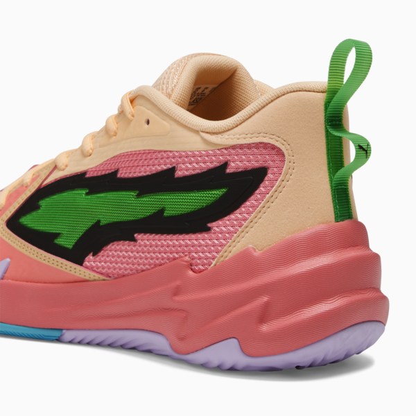 Scoot Zeros Georgia Peach Basketball Shoes, Passionfruit-PUMA Green-Peach Fizz, large-ZAF