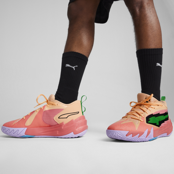 Scoot Zeros Georgia Peach Basketball Shoes, Passionfruit-PUMA Green-Peach Fizz, large-ZAF