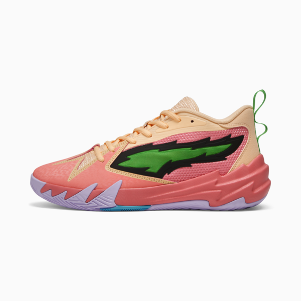 Scoot Zeros Georgia Peach Basketball Shoes, Passionfruit-PUMA Green-Peach Fizz, large-ZAF