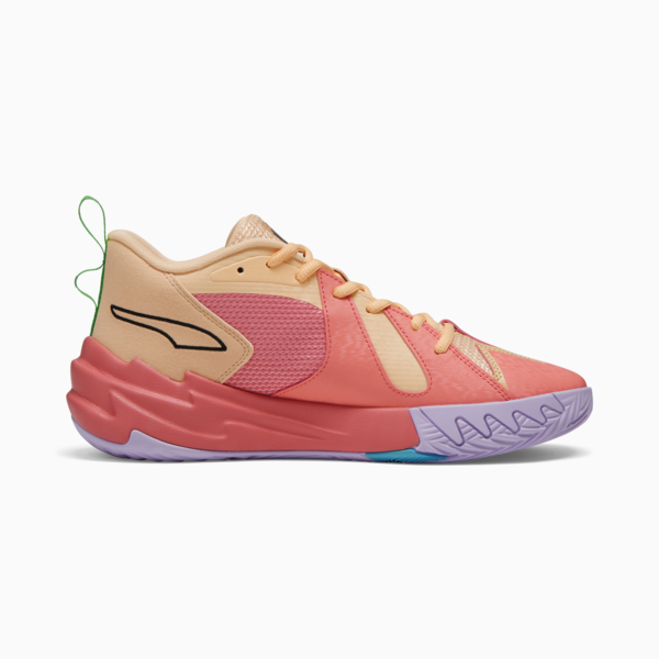 Scoot Zeros Georgia Peach Basketball Shoes, Passionfruit-PUMA Green-Peach Fizz, large-ZAF
