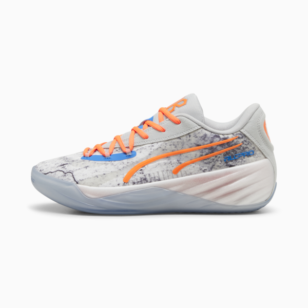 All-Pro NITRO™ RJ Barrett Unisex Basketball Shoes, Cool Light Gray-Ultra Orange, large-MEX