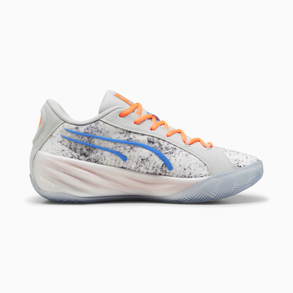 All-Pro NITRO™ RJ Barrett Unisex Basketball Shoes, Cool Light Gray-Ultra Orange, large-MEX