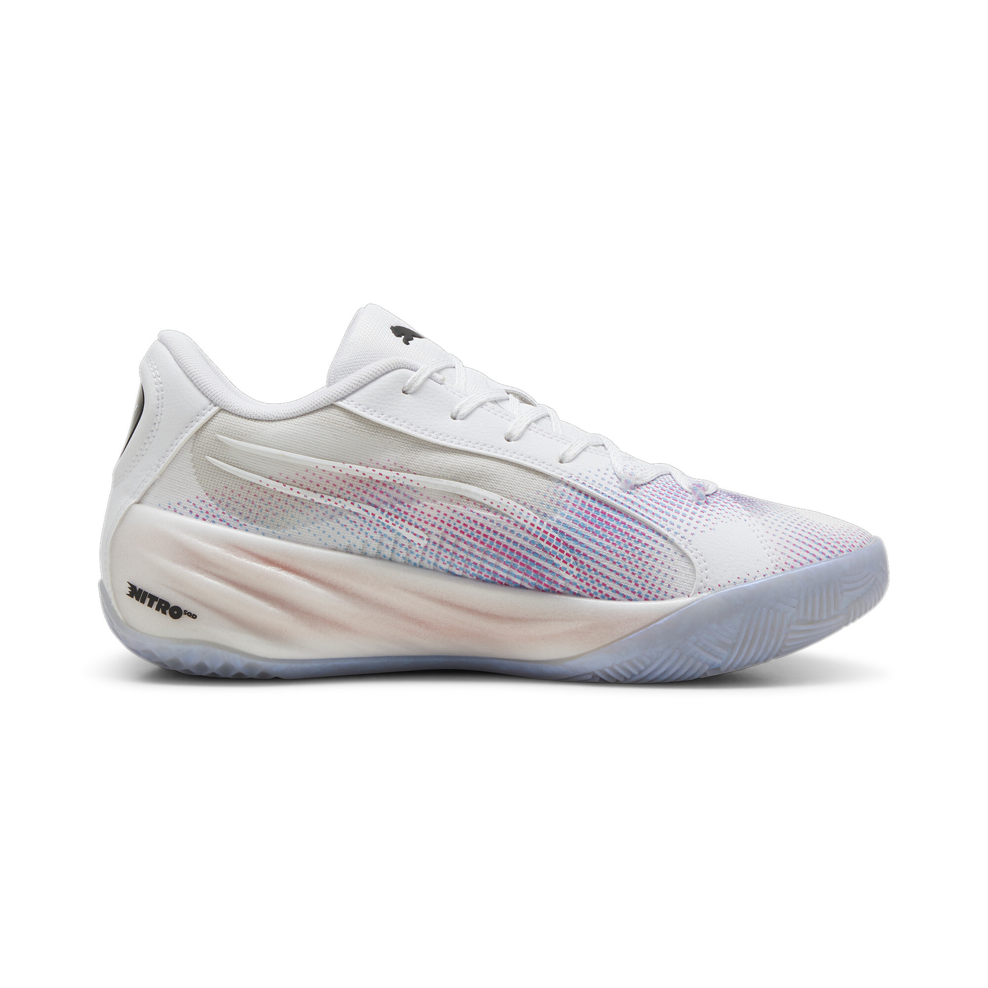Puma All-Pro NITROâ¢ Basketball Shoes, White, Size 53.5, Shoes
