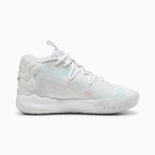 MB.03 Iridescent Youth Basketball Shoes, PUMA White-Dewdrop, large-ZAF