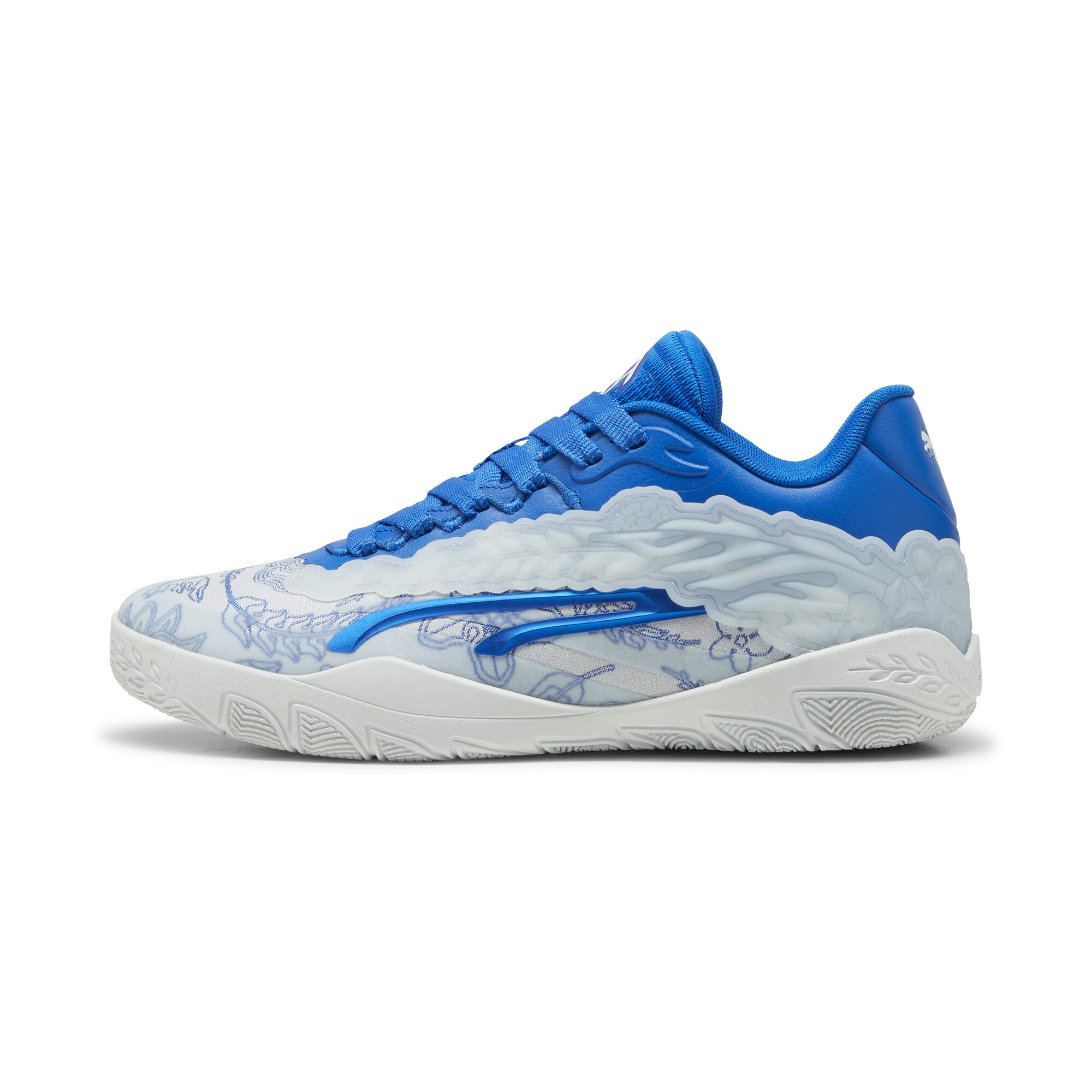 Puma Stewie 3 City of Love Basketballschuhe Für Damen | Mit Plain | Royal/Dewdrop | Größe: 37.5