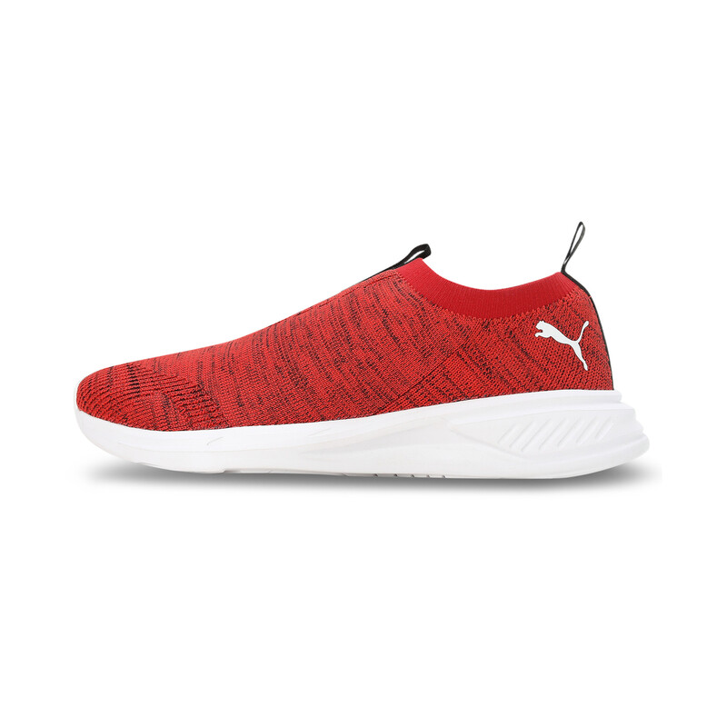 Men's PUMA Scorch Mark Slip On Softfoam Running Shoes in White/Black/Red size 7