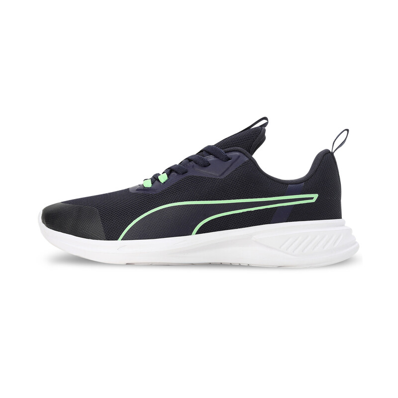 Men's PUMA Foam Stride Running Shoes in White/Blue/Yellow size UK 9