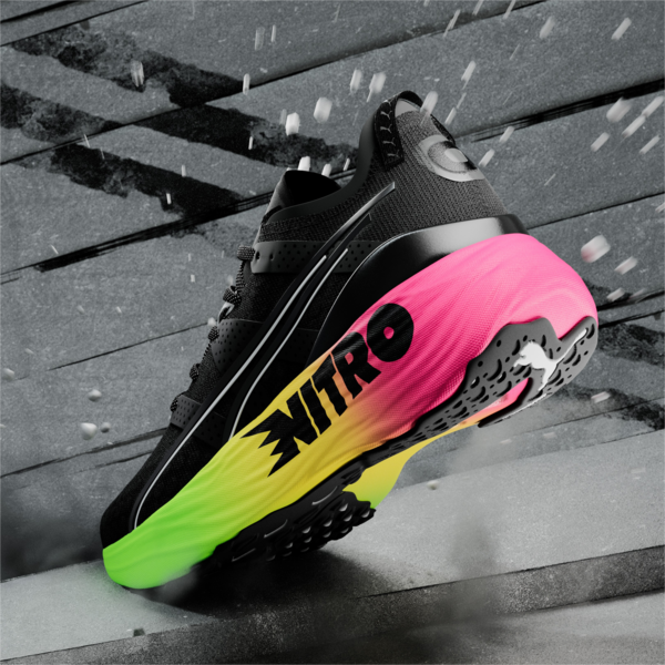 Zapatillas de running ForeverRun NITRO Futrograde, PUMA Black-Green Gecko, large-ARG