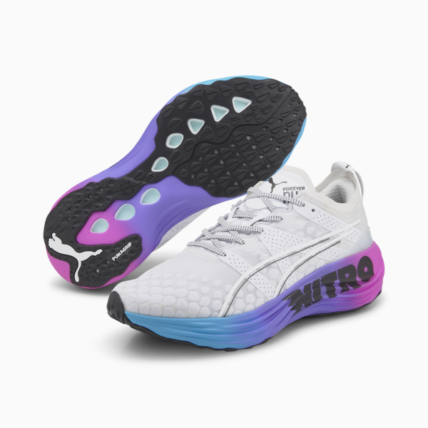 Zapatillas de running ForeverRun NITRO SUNSET, PUMA White-Luminous Blue-Electric Orchid, large-ARG