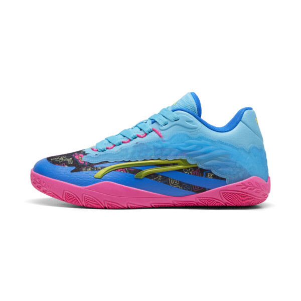 Puma Stewie X Tokyo Nights Stewie 3 Women's Basketball Shoes In Bright Aqua-fluro Pink Pes- Black