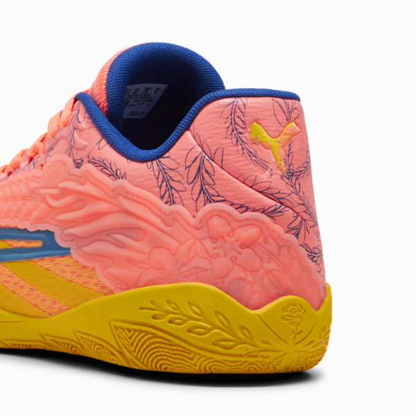 Stewie 3 Dawn in 'Cuse Basketball Shoes, Yellow Sizzle-Fluro Peach Pes-Cobalt Glaze-Luminous Blue, large-ZAF