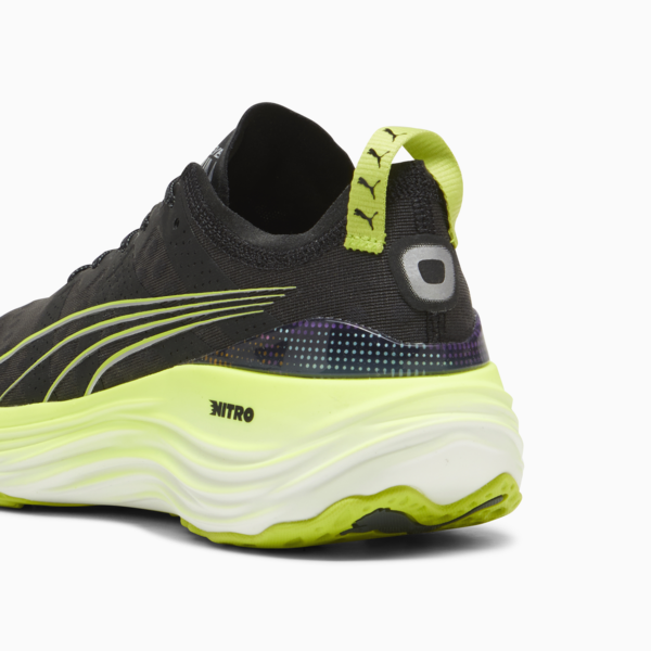 Zapatillas de running para hombre ForeverRun NITRO™, PUMA Black-Lime Pow-Mineral Gray, large-ARG