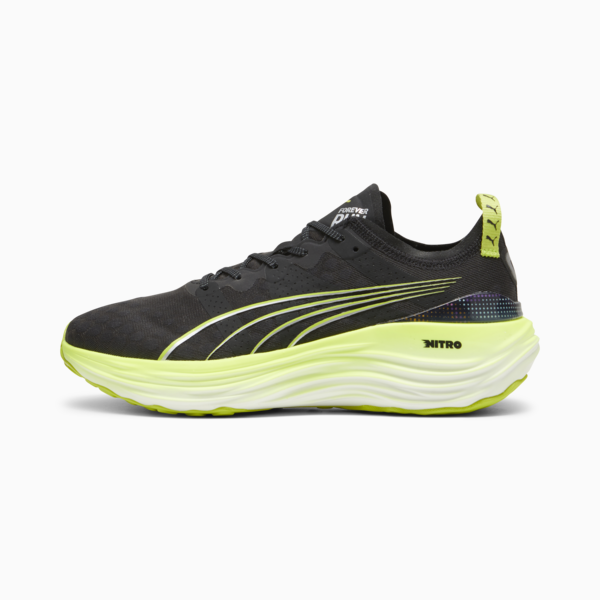 Zapatillas de running para hombre ForeverRun NITRO™, PUMA Black-Lime Pow-Mineral Gray, swatch-ARG