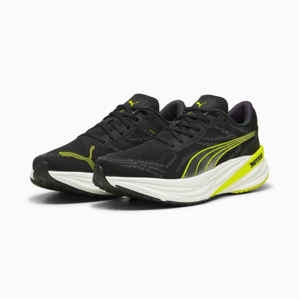 Zapatillas de running Magnify NITRO™ 2, PUMA Black-Lime Pow, large-ARG