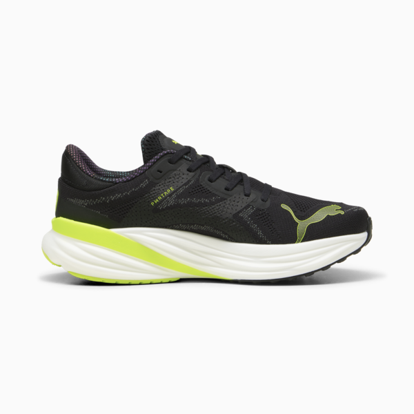 Magnify NITRO™ 2 Running Shoes Men, PUMA Black-Lime Pow, large-ZAF