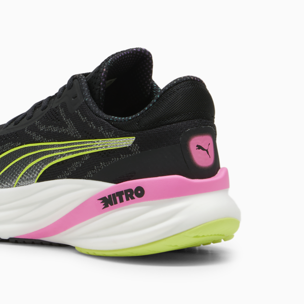Zapatillas de running para mujer Magnify NITRO™ 2, PUMA Black-Lime Pow-Poison Pink, large-ARG