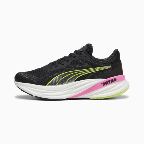 Magnify NITRO™ 2 Women's Running Shoes, PUMA Black-Lime Pow-Poison Pink, large-ZAF