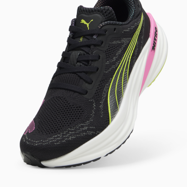 Magnify NITRO™ 2 Women's Running Shoes, PUMA Black-Lime Pow-Poison Pink, large-ZAF