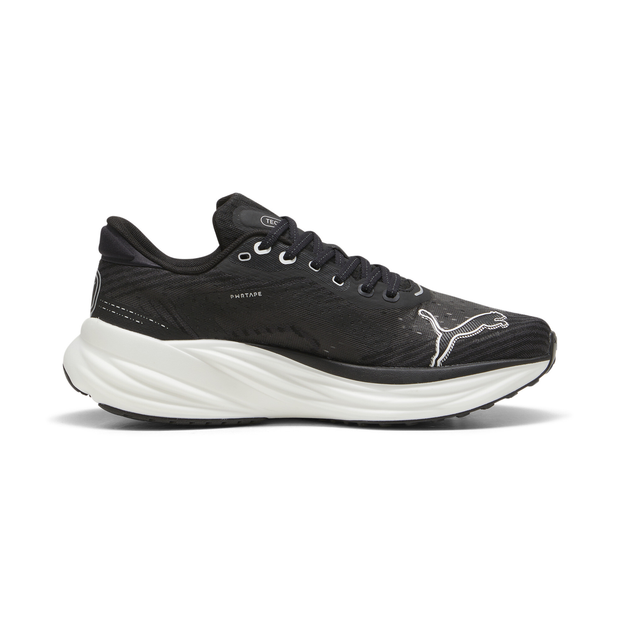 Men's Puma Magnify NITRO™ Tech 2's Running Shoes, Black, Size 40.5, Men