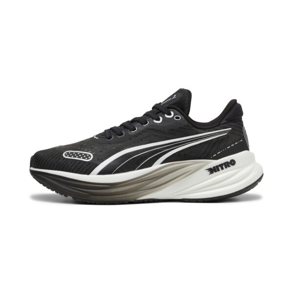 PUMA Magnify NITROâ¢ Tech 2 Women's Running Shoes in Black/White - 380091_01