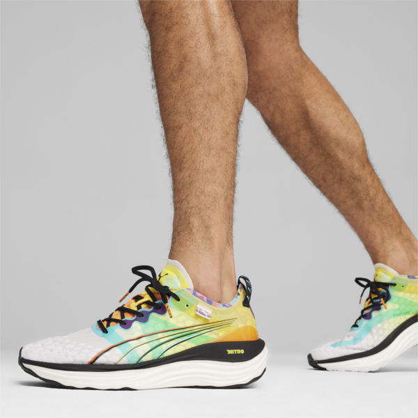 Zapatillas de running ForeverRun NITRO™ para hombre, PUMA White-Court Yellow-PUMA Black, large-ARG