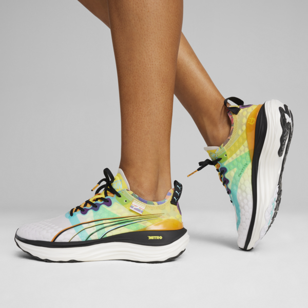 Zapatillas de running ForeverRun NITRO™ para mujer, PUMA White-Court Yellow-PUMA Black, large-ARG