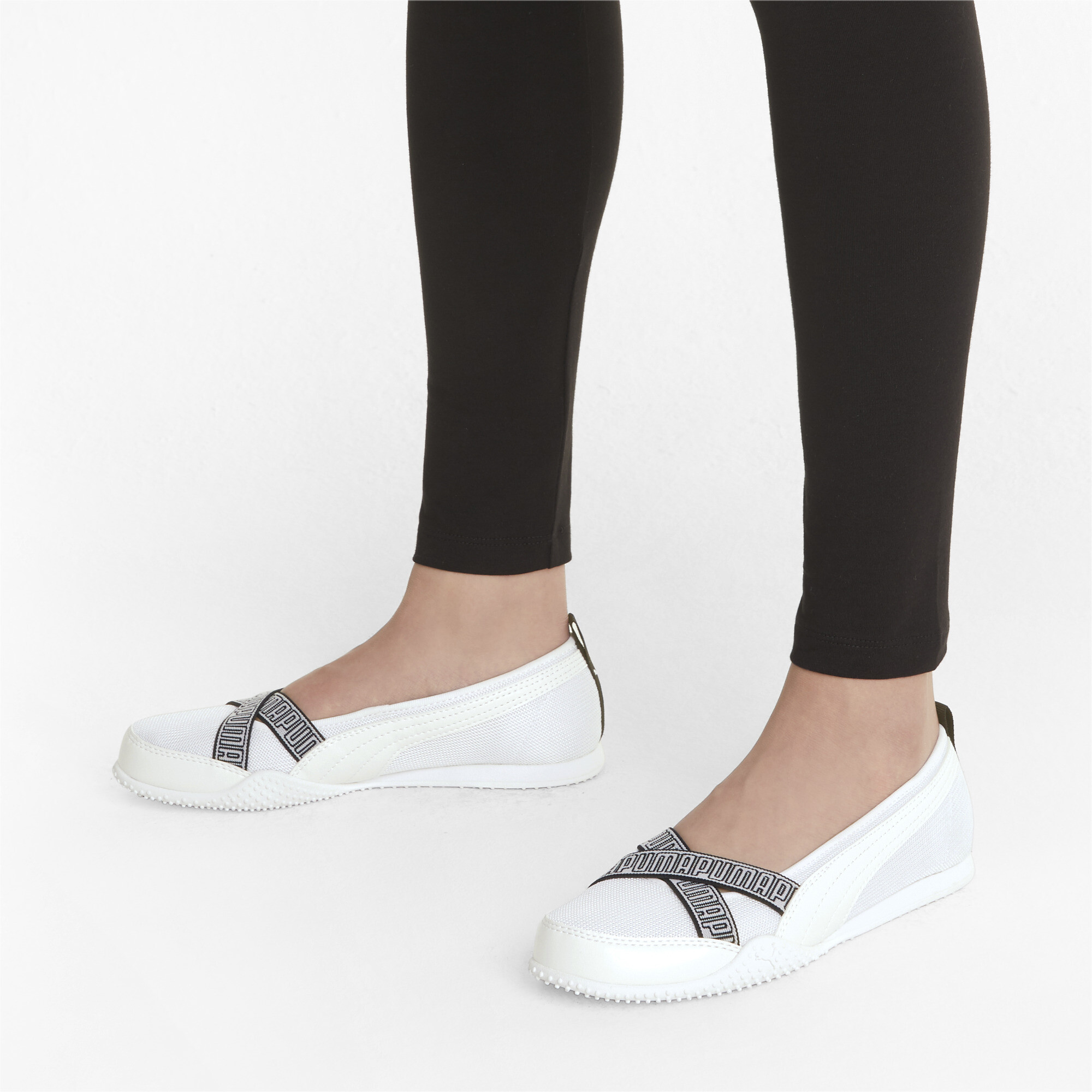 puma textured ballerinas