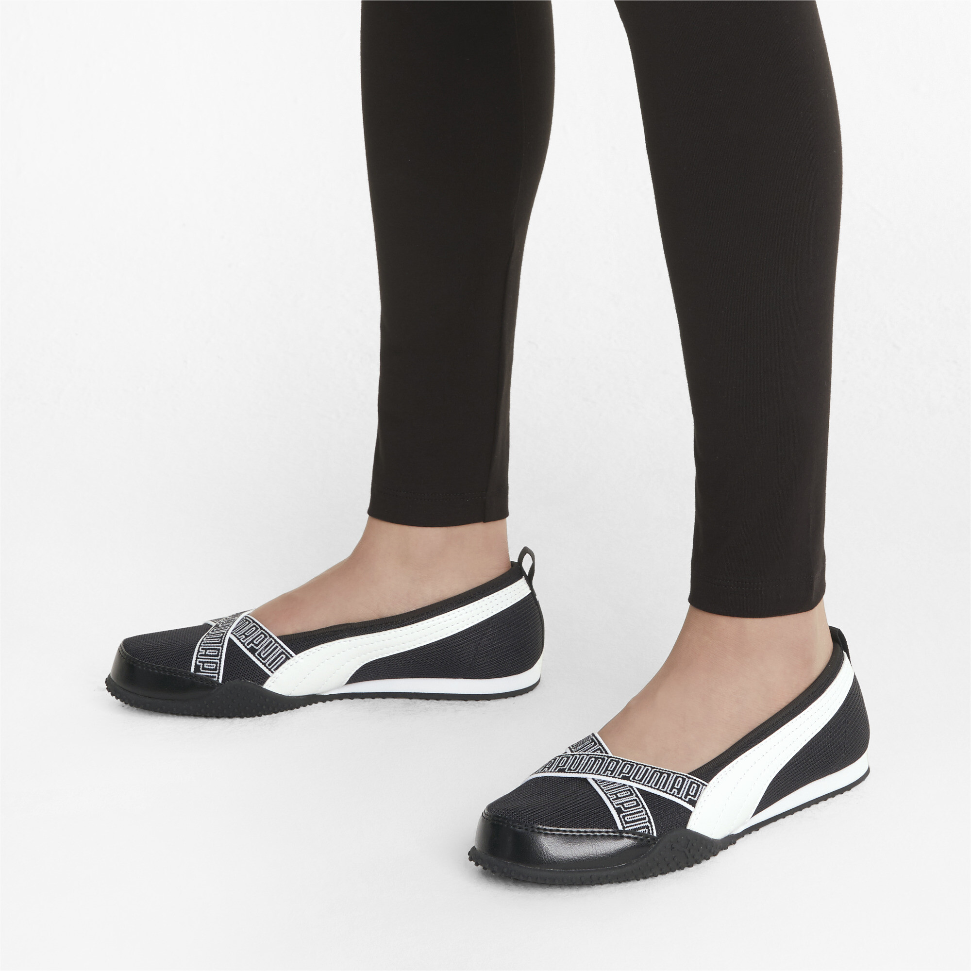 puma textured ballerinas