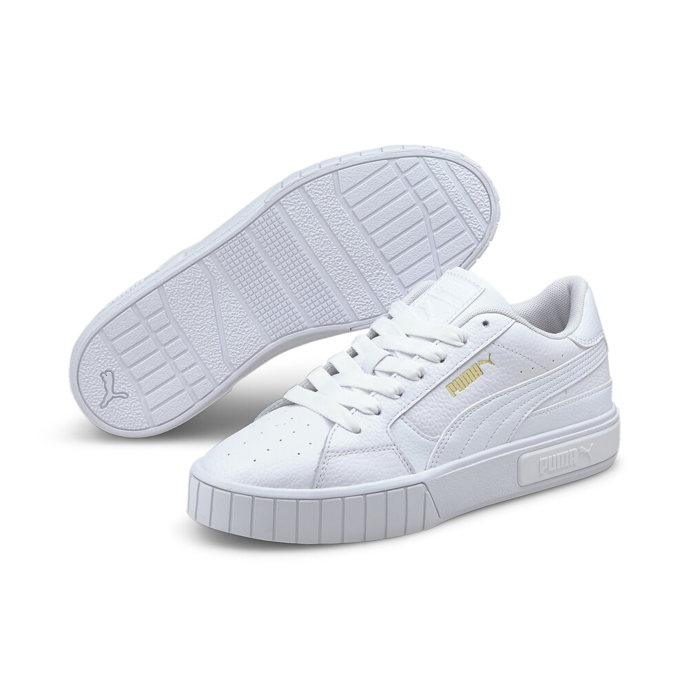 Big Kids Cali Star Casual Shoes in White/ White Size 4.0 Leather Finish Line Shoes Flat Shoes Casual Shoes 