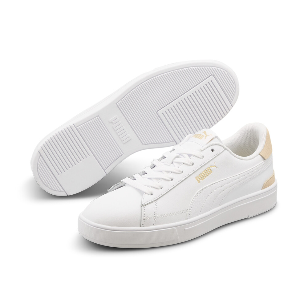 

PUMA - Кеды Serve Pro Trainers – Whi-Whi-Sand-Puma Team Gold –, Белый