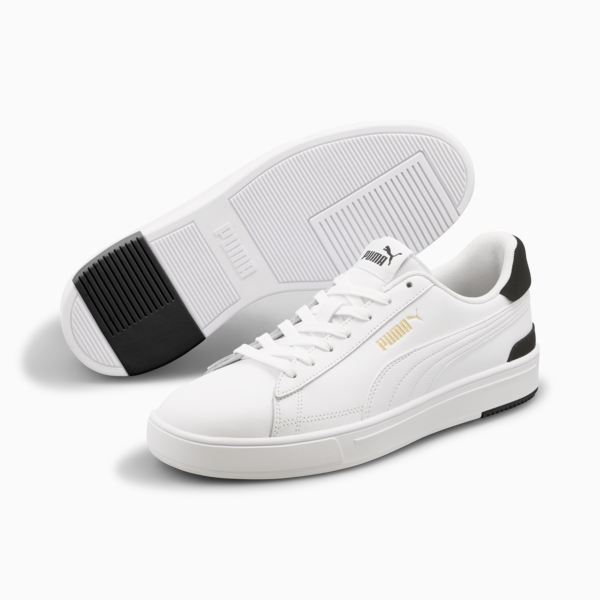Serve Pro Trainers, Puma White-Puma White-Puma Team Gold-Puma Black, large-ZAF