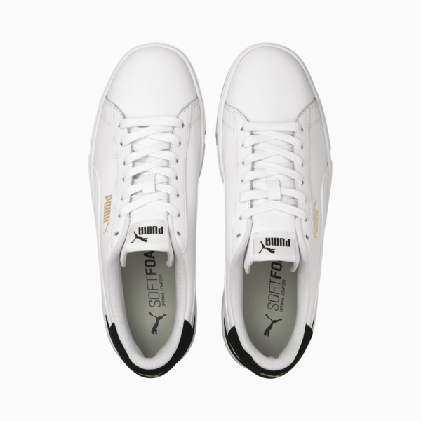 Serve Pro Trainers, Puma White-Puma White-Puma Team Gold-Puma Black, large-ZAF