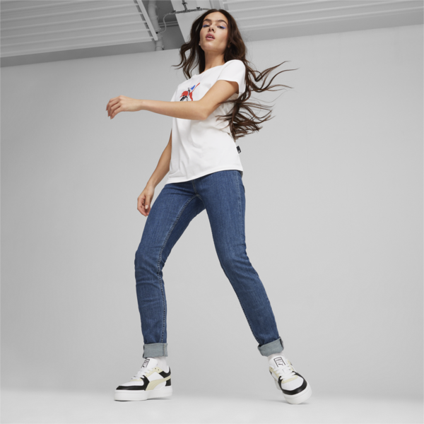 CA Pro Classic Trainers, PUMA White-PUMA Black-Alpine Snow, large-ZAF