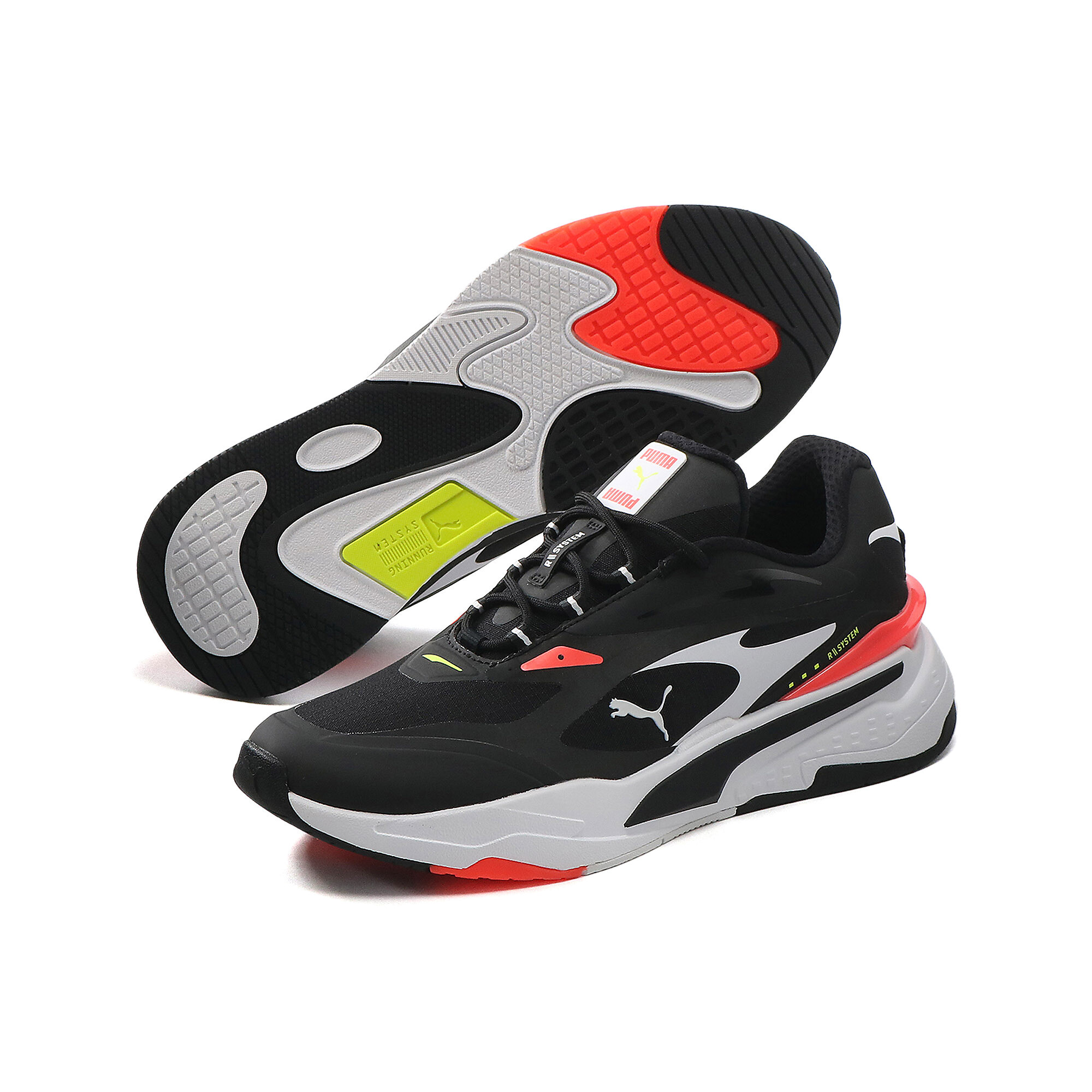 【プーマ公式通販】 プーマ RS-FAST テック ユニセックス スニーカー ユニセックス Black-White-Fiery Coral ｜PUMA.com