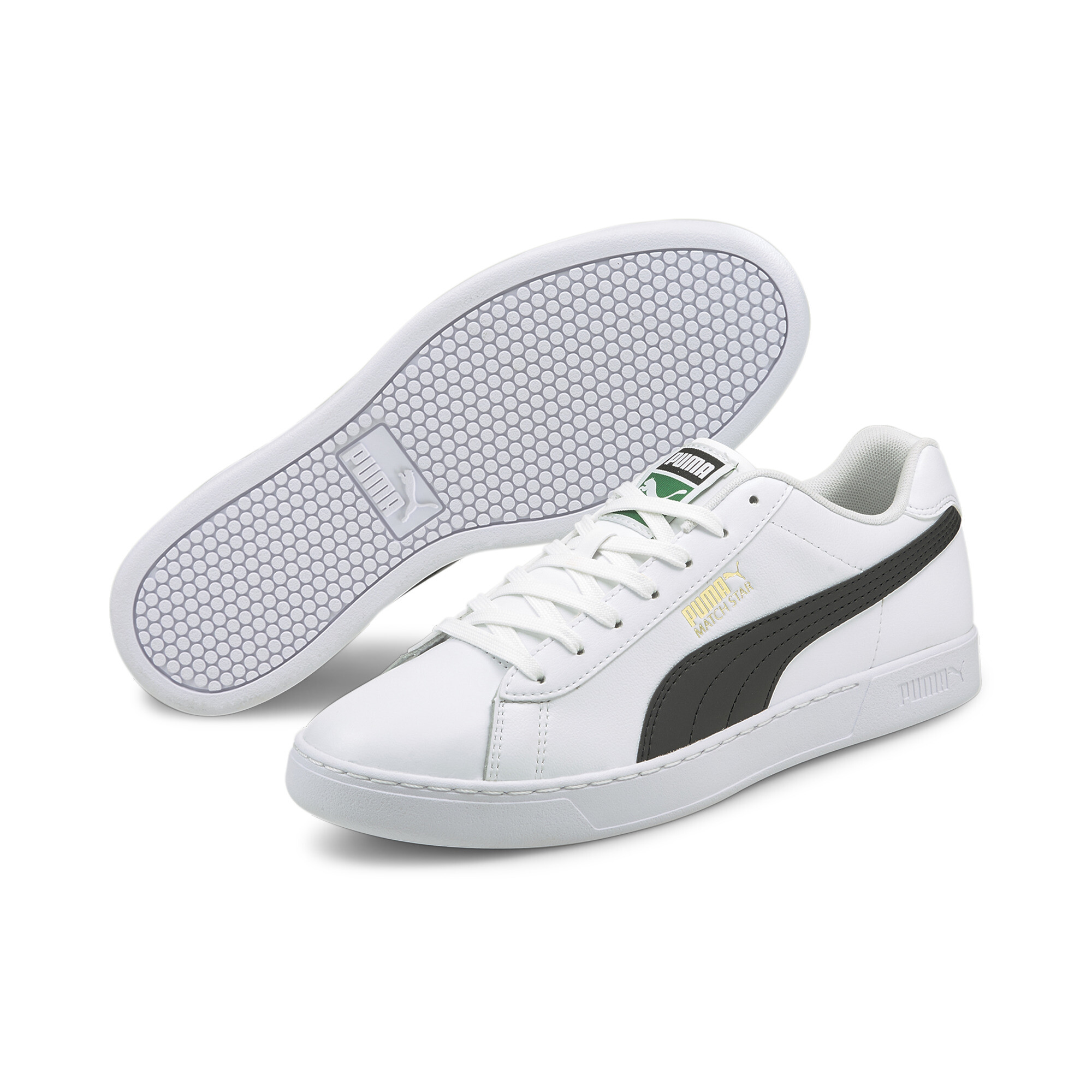 【プーマ公式通販】 プーマ マッチ スター ユニセックス スニーカー ユニセックス Puma White-Puma Black-Puma Team Gold ｜PUMA.com