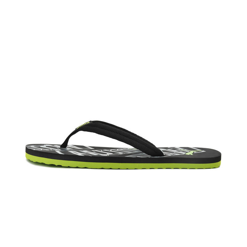 

Men's PUMA Epic Toss V1 IDP Slippers Sandals, Black/silver/yellow