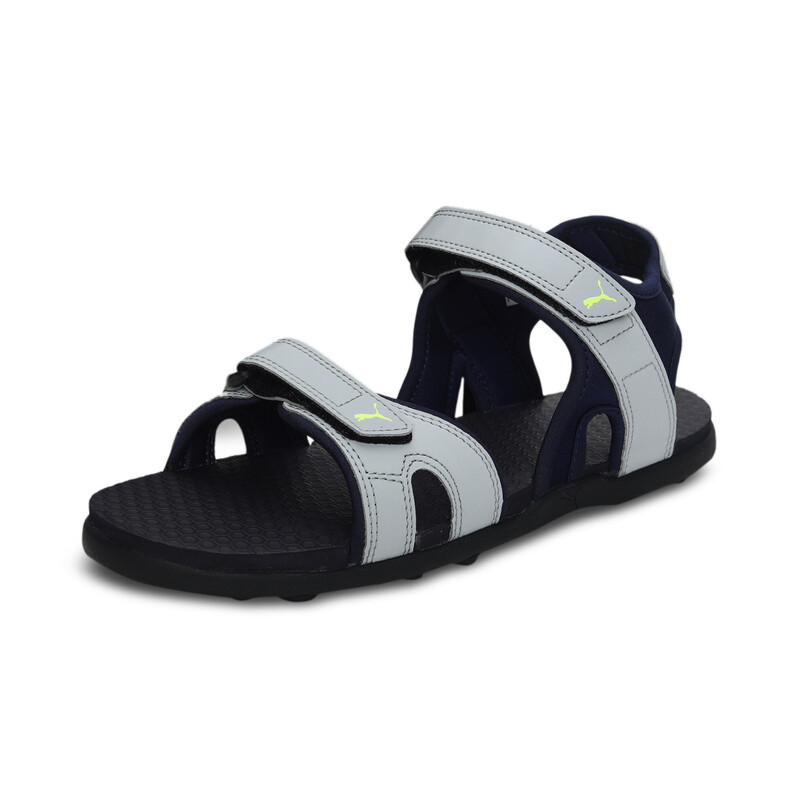 Men's PUMA Ultimate Comfort Sandals, Purple/silver/yellow